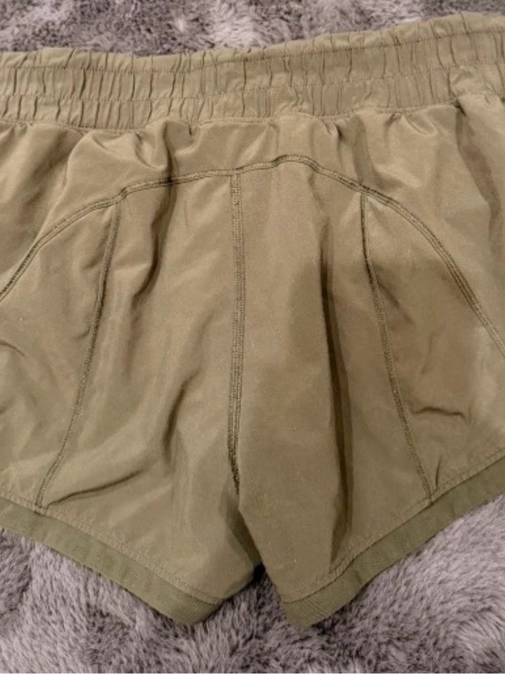 lululemon athletica Olive Green Lightweight Running Shorts
